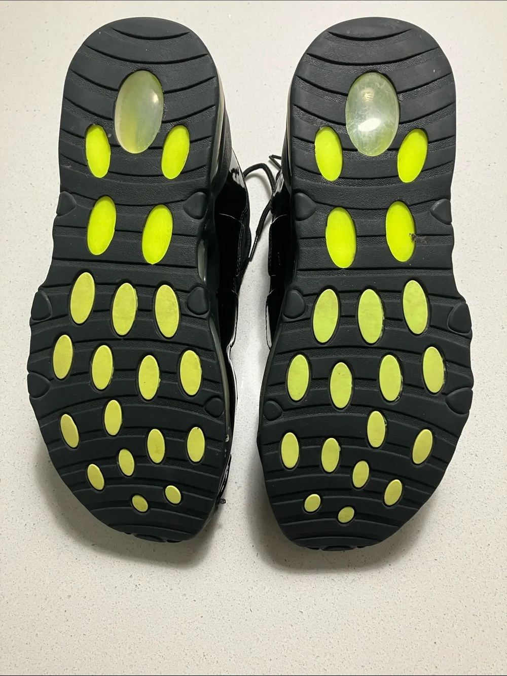 Nike Air Max Uptempo Volt High-Top Athletic Sneakers
